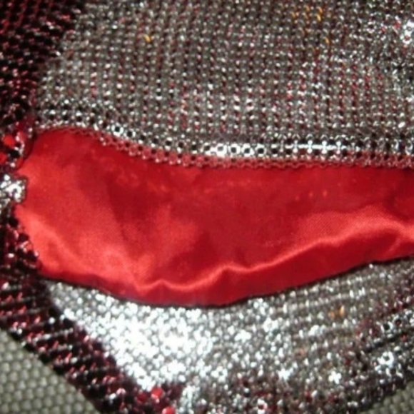 ❤️NEW WHITING & DAVIS RED MESH Bracelet Bag Purse - Picture 4 of 8